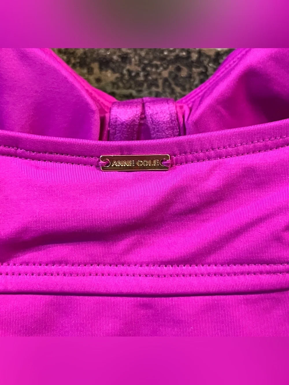 Anne Cole Fuchsia Tankini Swimsuit with Convertible Bottoms